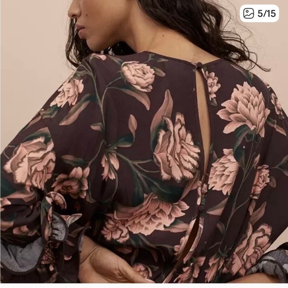 Johanna Ortiz X H&M Cottage core Floral Long Sleeve Dress - Picture 13 of 15